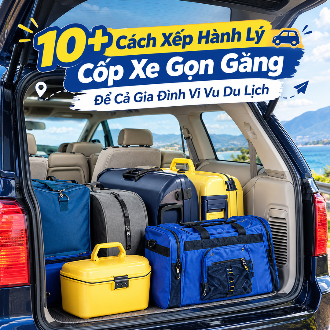 10+ Cách Xếp Hành Lý Cốp Xe Gọn Gàng Để Cả Gia Đình Vi Vu Du Lịch